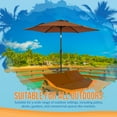 thumbnail image 7 of Bistro 7.5-ft Hexagon Market Umbrella - Coffee - Polyester Canopy, 7 of 7