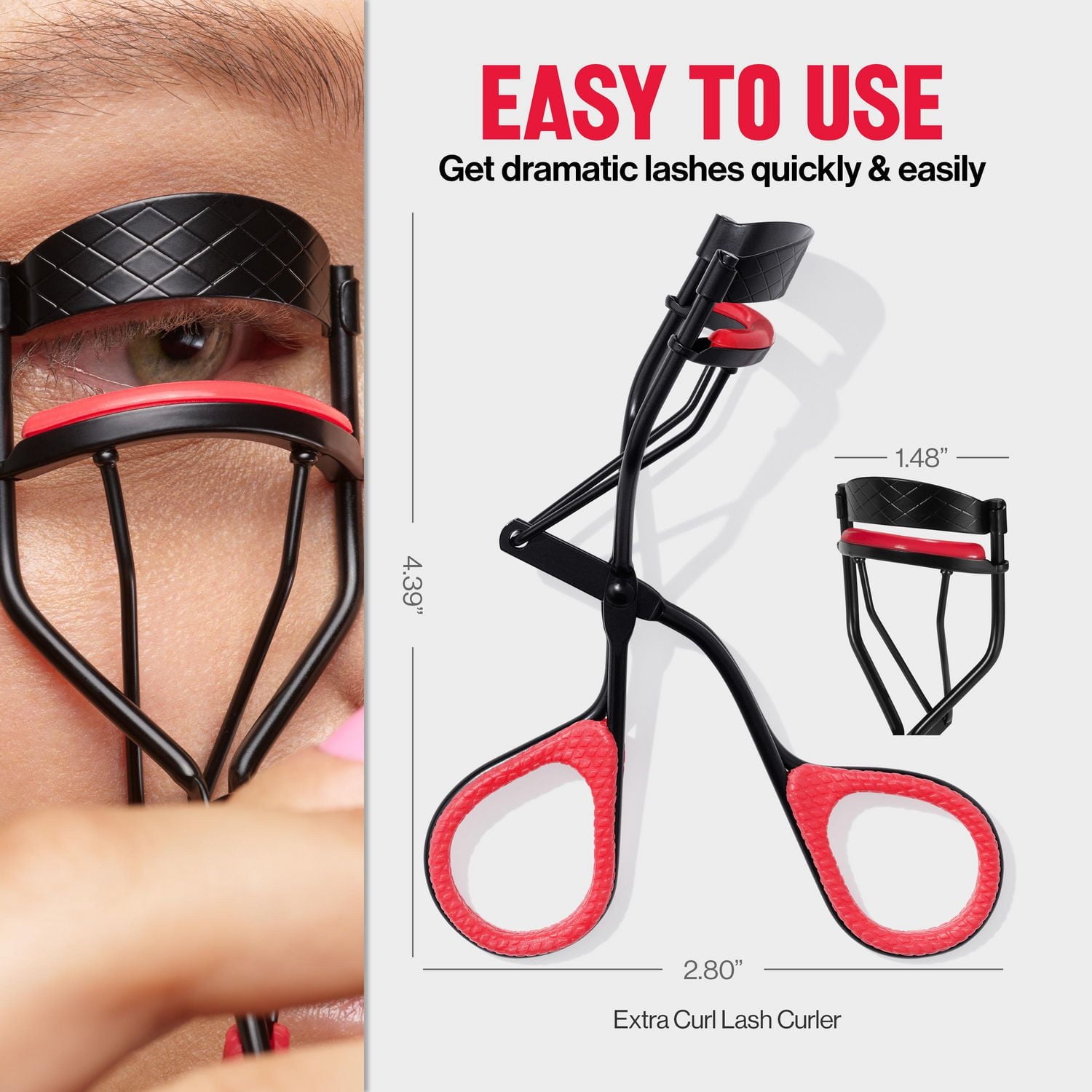 Revlon® Extra Curl Eyelash Curler, All Day Dramatic Curl, 1 Count