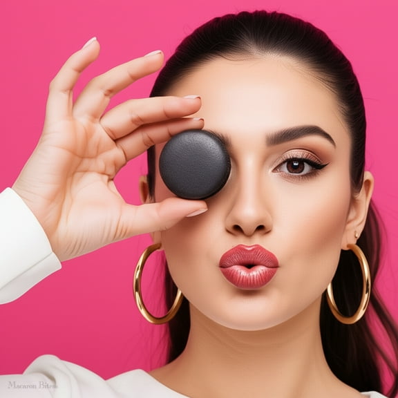 Macaron Bites® Box of 24 French Macarons – Fresh Cookies and Cream Flavor