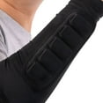 thumbnail image 3 of BESTSKY 1PC Arm Elbow Sleeves, Honeycomb Crashproof Arm Elbow Pads, Basketball Shooting Sleeve, Sports Compression Arm Protection for Baseball Football Volleyball Cycling, Black, XL, 3 of 4