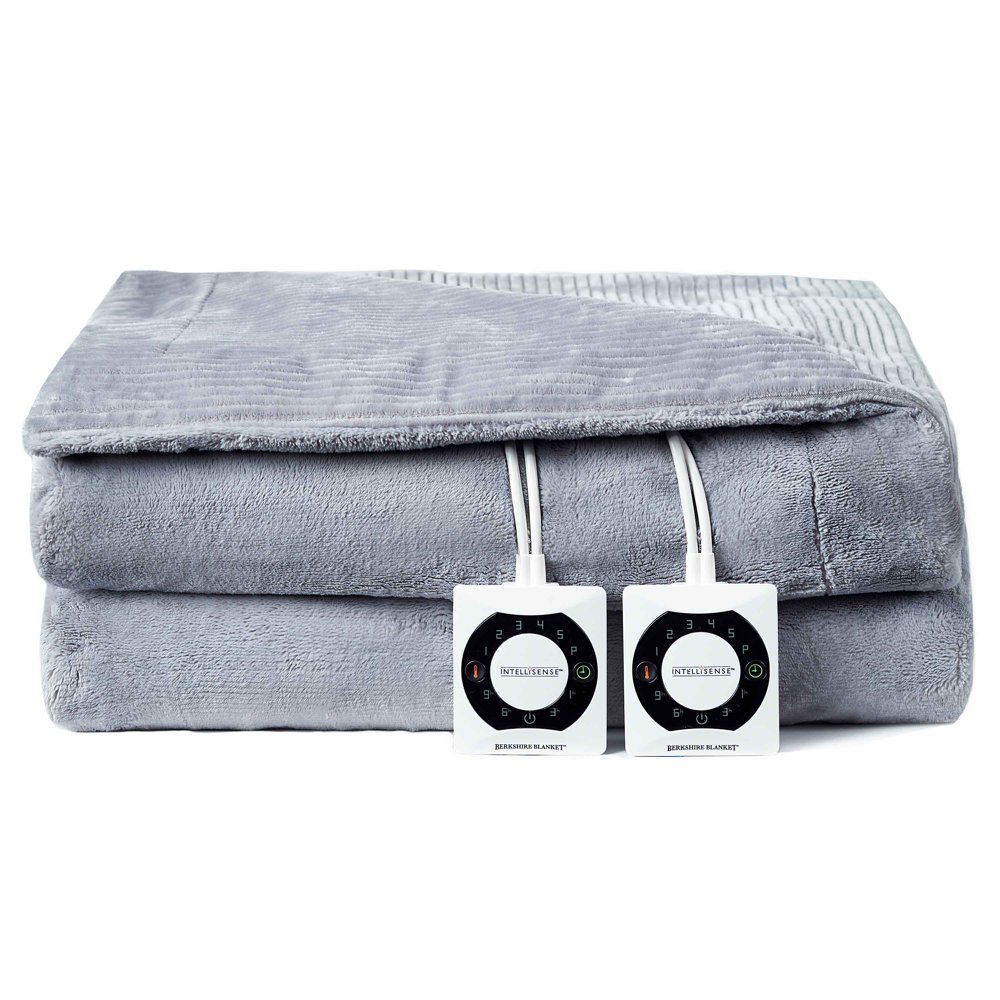 Berkshire Blanket Heated Blanket with Intellisense Chateau Grey