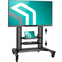 ONKRON Mobile TV Stand for 40”- 80” TV up to 122 lbs, max 700x400 VESA Adjustable TV Stand, 34” long