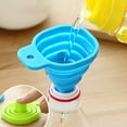 thumbnail image 2 of Foldable Funnel Silicone Collapsible Funnel Portable Funnels For Fuel Hopper Collapsible Beer/ Oil Funnels Kitchen Tools, 2 of 21