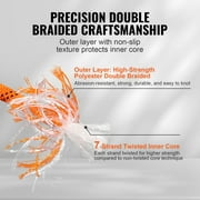 KFFKFF Arborist Tree Climbing Rope Double Braid Polyester 3/8 x 120 48-Strand