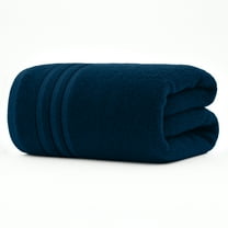 RIVERSIDE Oversized Bath Sheet 1 Pack 40x80 Soft Cotton Absorbent Towel 600 GSM - Dark Blue