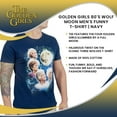 thumbnail image 7 of Bioworld Golden Girls 80's Wolf Moon Men's Funny T-Shirt | Navy Unisex, 7 of 7