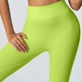 thumbnail image 4 of Women's High Waisted Ribbed Seamless Yoga Leggings Tummy Control Workout Pants, 4 of 9