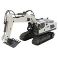thumbnail image 3 of RC Excavadora 1/20 Escala 11 Canales 2.4G MHz Aleación de Plástico Excavadora con Control Remoto Vehículos de Construcción Juguete para Niño Blanco 11 Canales BC1043, 3 of 9