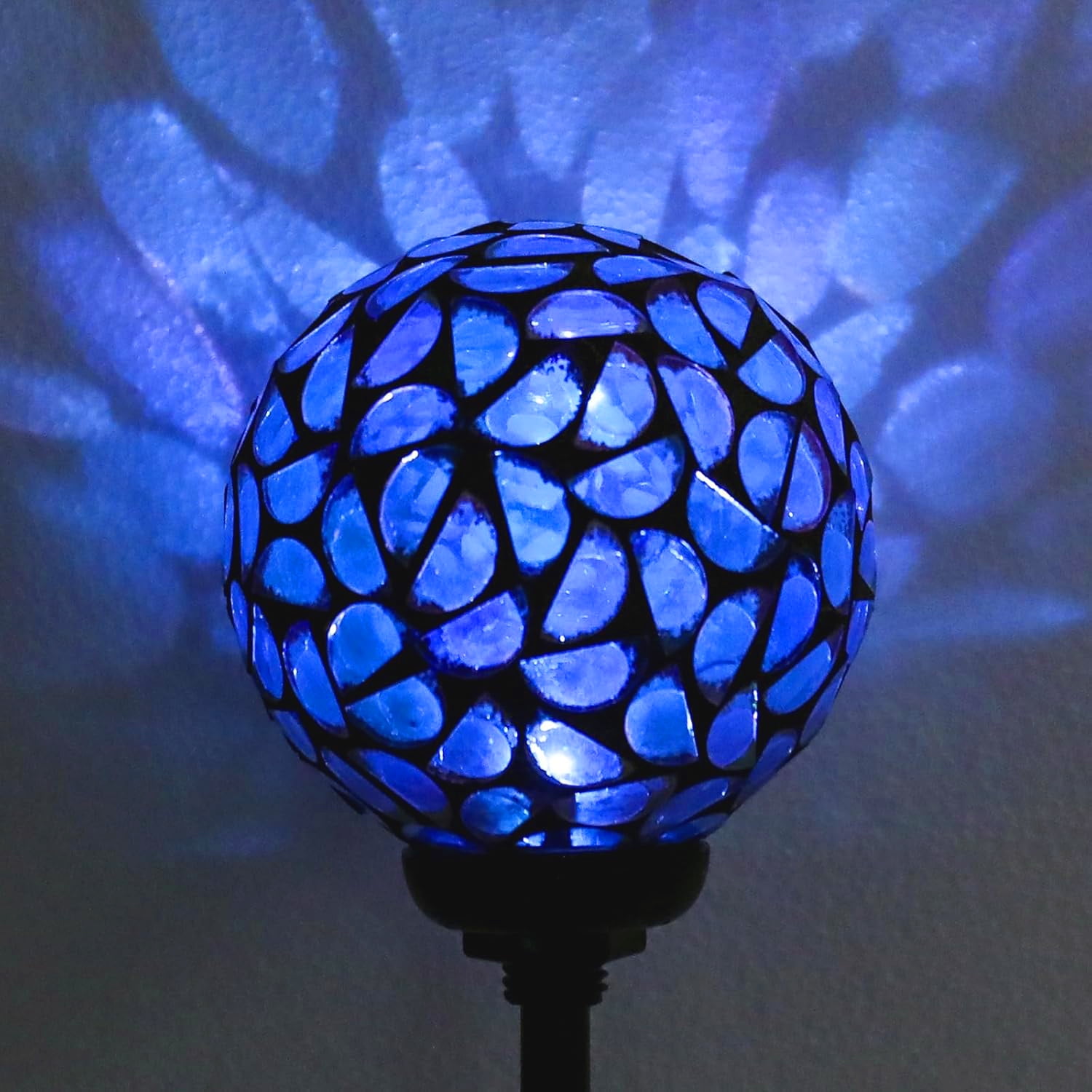 3 pcs Solar Lights Outdoor Decorative Solar Mosaic Garden Stakes Decorative Lights Waterproof for Pathway Yard Lawn Decoration