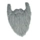 thumbnail image 1 of Suministros para fiestas de disfraces de bigote, barba postiza larga, accesorio facial para adultos y niños. Gris, 1 of 9