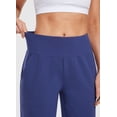 thumbnail image 4 of BALEAF Womens 12" Long Shorts Knee Length Cotton Bermuda Athletic Shorts Sweat Casual Lounge Walking Summer Blue XL, 4 of 7