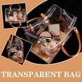 thumbnail image 3 of Clear PVC DIY Tote Bag Handbag Making Kit, 2024 New Handmade Gift Bag Craft Accessory Tool Set Birthday Holiday Gift Bag M5R4, 3 of 8