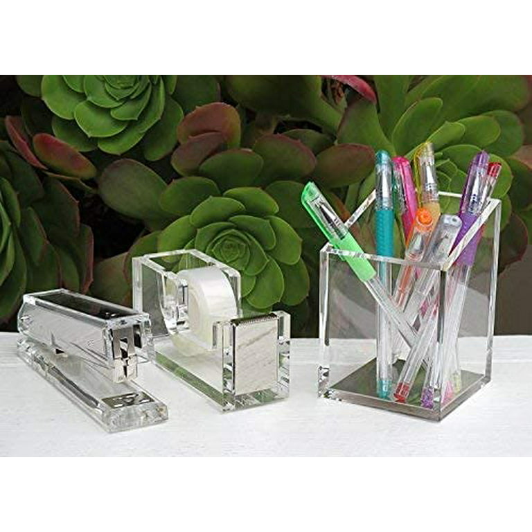 Silver Acrylic Pencil and Pen Holder – MultiBey - For Your Fashion Office
