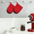 thumbnail image 3 of Unique Bargains Oven Mitts Heat Resistant Cooking Gloves Red 7.9x5.7inch, 3 of 6