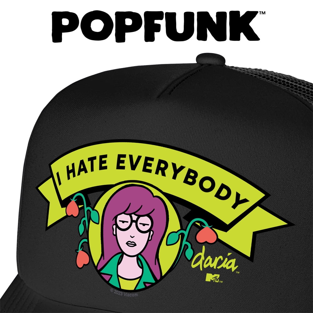 Daria I Hate Everybody Foam Snapback Trucker Hat - Unisex for Men and Women