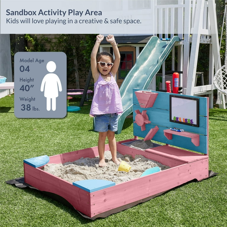 Diy Sand Pit For Kids Funphix Dig N' Play Outdoor Wooden Sandbox