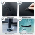thumbnail image 5 of Dresser for Bedroom with 4 Storage Drawers Graceful Heron Shallow Water Ethereal Teal Dressers Chest of Drawers Steel Framed Fabric Closet Organizers for Entryway Home Decor, 5 of 7