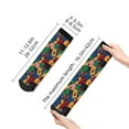 thumbnail image 2 of Goofa Colored Guitars Pattern Non Slip Socks with Grips for Elderly, Crew Socks Yoga Hospital Socks Cushioned Sole Gripper Socks for Men Women, 2 of 5