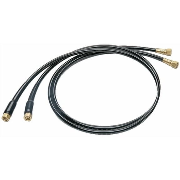 UFLEX Hydraulic OB Hose Kit with Pre-Crimped Brass Fittings and Bend Restrictors on Both Ends, 2pk