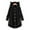 Black, variant on Winter Coats for Womens Keep Warm Button Down Cardigan Hoodies Cat Ears Irregular Plush Solid Hooded Coat Tops