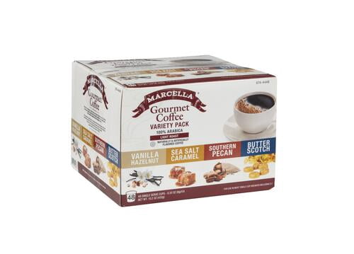 Marcella Gourmet Coffee Variety Pack Light Roast Coffee Pods - 48 Count