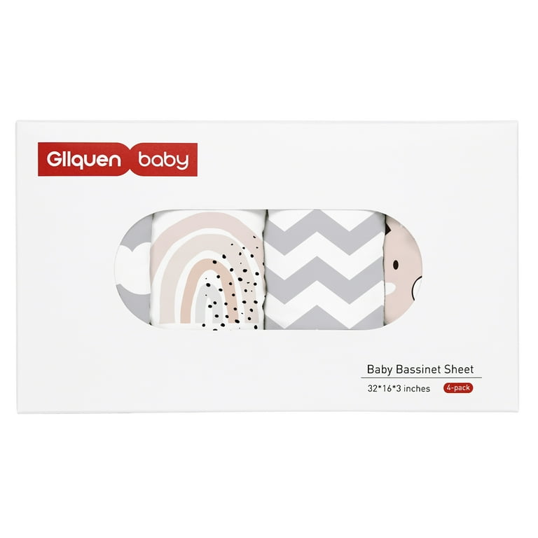 Gllquen Baby Premium Bassinet Sheets Set Pack For Newborn Baby