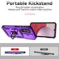thumbnail image 2 of for Samsung Galaxy A13 4G Case Heavy Duty Military Grade Protection,Camera Lens Slide Protection & 360°Rotate Magnetic Car Mount Holder Kickstand Rugged Shockproof Drop Hard Shell,Purple, 2 of 9