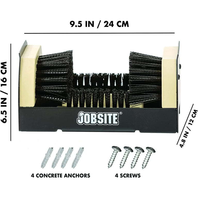 JobSite Boot Scrubber - The Original Shoe Scraper & Cleaner Brush