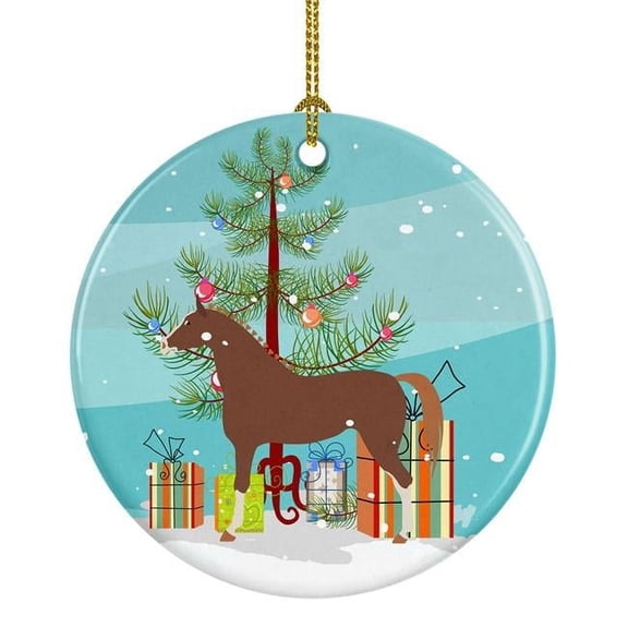 Carolines Treasures BB9276CO1 Hannoverian Horse Christmas Ceramic Ornament