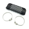 thumbnail image 2 of Black Heat Shield, Triple Dipped Chrome Finish, for Kawasaki Models with Diameter Measures from 1 7/8" to 2 3/4", 2 of 5