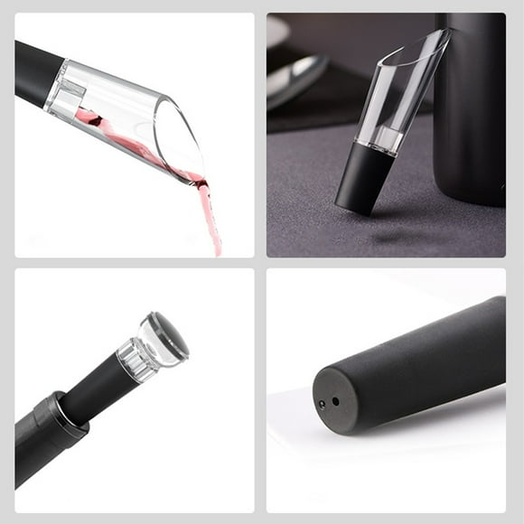 Juego de abridor de botellas de vino tinto eléctrico: ¡eliminación de corcho sin esfuerzo y vertido elegante!