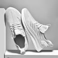 thumbnail image 6 of Men's Air Cushion Running Shoes, Breathable Mesh Athletic Sneakers, Lightweight Lace-Up Footwear with Shock Absorption for Gym, Jogging, and Everyday Wear, 6 of 10