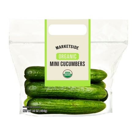 Marketside Fresh Organic Mini Cucumbers, 1 lb Bag