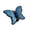 Blue, variant on mdesiwst Hair Claw Stable Gripping Thick Spring Anti-Slip Tooth Comb Hair Clip Butterflies Shape Back Head Hair Clip
