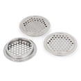 thumbnail image 1 of Rejilla de ventilación redonda de 53 mm de diámetro, tono plateado, 3 piezas, 1 of 3