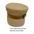 thumbnail image 2 of LULULION Stylish Lady Beret Hat in Khaki Polyester Cotton for Casual and Decor Use, 2 of 8