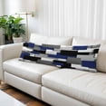 thumbnail image 2 of Navy Blue Black Geometric Body Pillow Covers 20"x54", Modern Abstract Art Block Soft Brushed Microfiber Breathable Throw Pillow Covers, Decorative Pillowcase with Zipper for Couch Sofa Bedroom, 2 of 9
