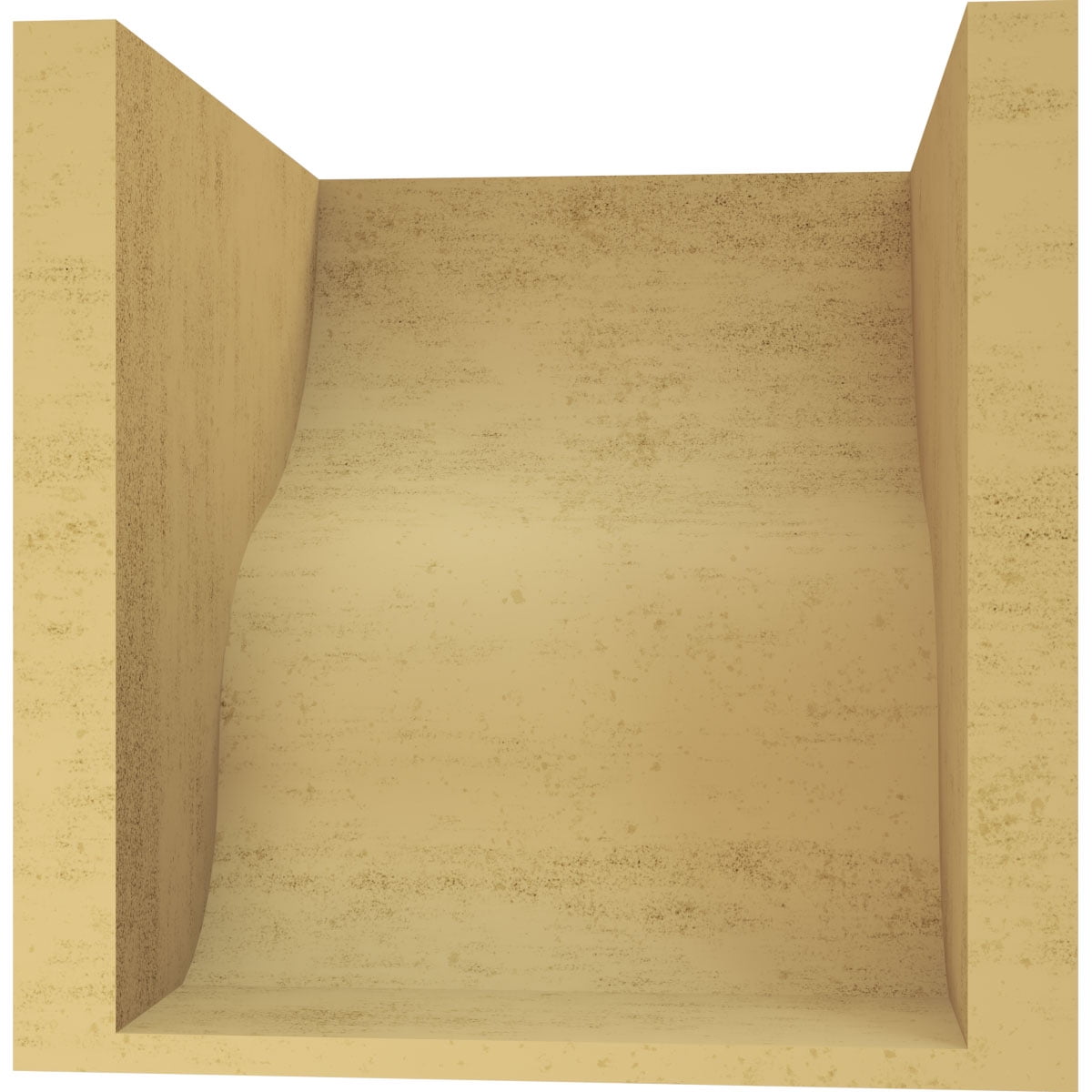 10"W x 10"D x 10"H Wide Greensboro Rough Cedar Woodgrain TimberThane Corbel, Primed Tan