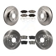 thumbnail image 1 of Transit Auto Front Rear Disc Brake Rotors and Semi-Metallic Pads Kit for Car 2013-2015 Acura ILX 1.5L K8S-101469, 1 of 11