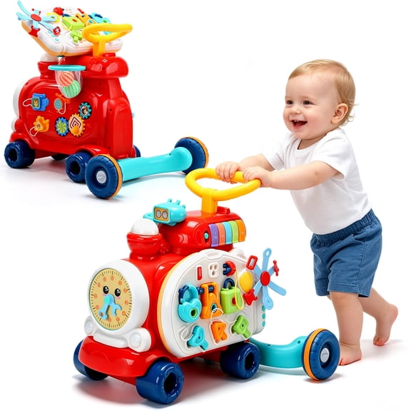 Baby Walker Kids Activity Center,Lights and Sounds, Learning, Birthday Gift for 9, 12, 18 Months, 1, 2 Year Old, Infant, Boy, Girl