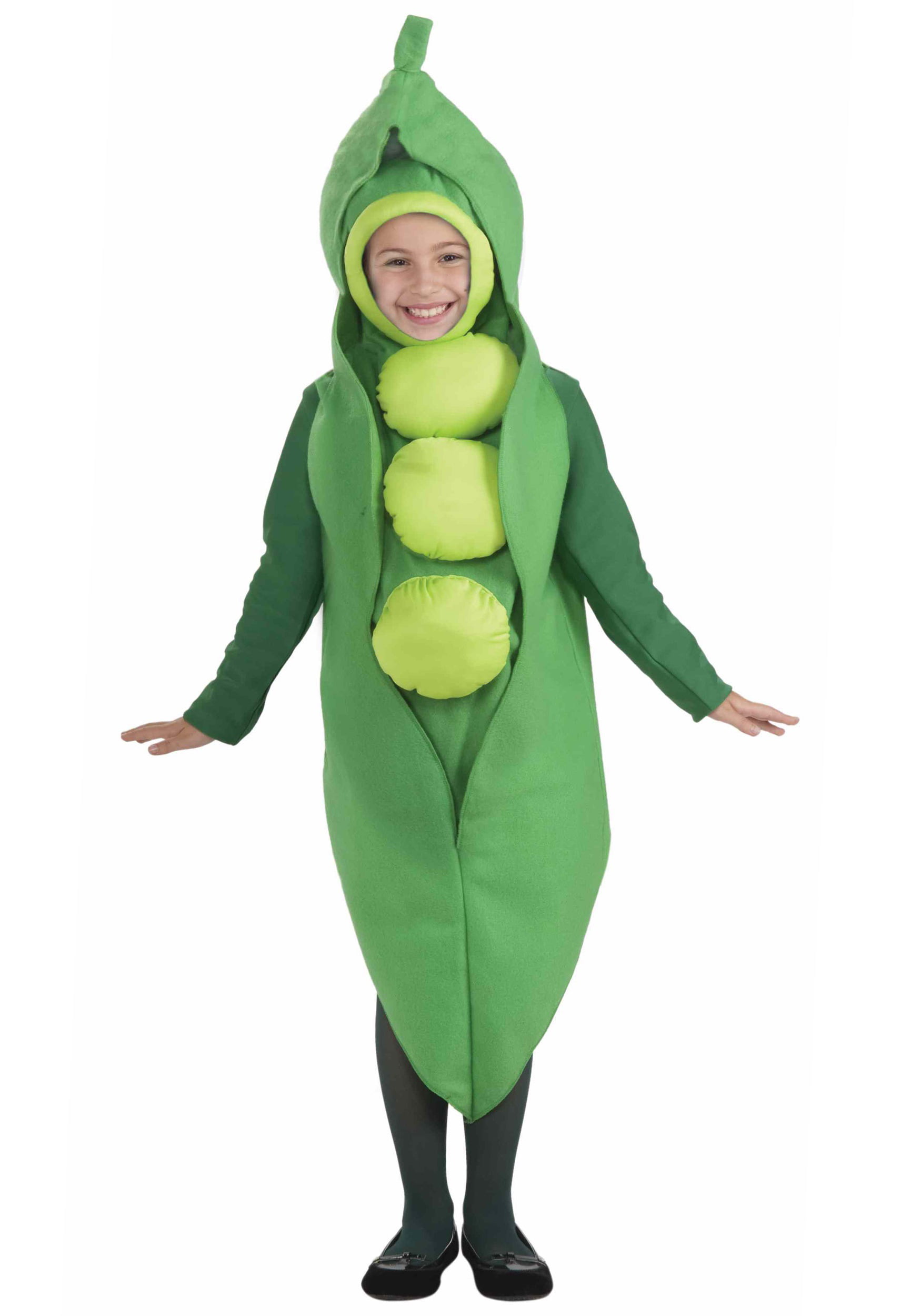 Unisex Peas Be With You Green Pea In a Pod Costume Vegetable Food Novelty Mascot