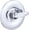 Chrome, variant on Shower Faucet Handle Trim Kit for Delta Tub and Shower Faucets, Shower Replacement Kit Compatible with Delta Shower Trim Kit, Single-Handle Valve Tub Shower Trim Kit (Brushed)