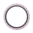 thumbnail image 2 of Lsque Cartoon Poodle Dog Ultra Soft Car Steering Wheel Cover for Women, Standard 15 inch Size for Truck Van SUV Auto, 2 of 8