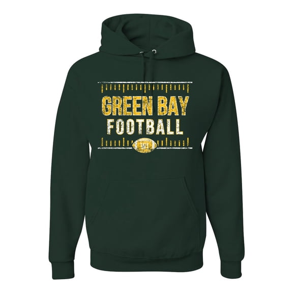 Wild Bobby Green Bay GB Hometown City Football Fan Pride Sports Unisex Graphic Hoodie Sweatshirt, Forest Green, Small