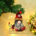 thumbnail image 3 of Decoración navideña de enano Rudolph, árbol de Navidad, muñeco sin rostro, regalo, decoración para el hogar, colgante en forma de gota, 3 of 7