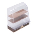 thumbnail image 4 of Vitrina para pasteles en miniatura para casa de muñecas, escala 1:12, ideal para exhibir postres y panadería. Accesorios para casa de muñecas. Café., 4 of 14