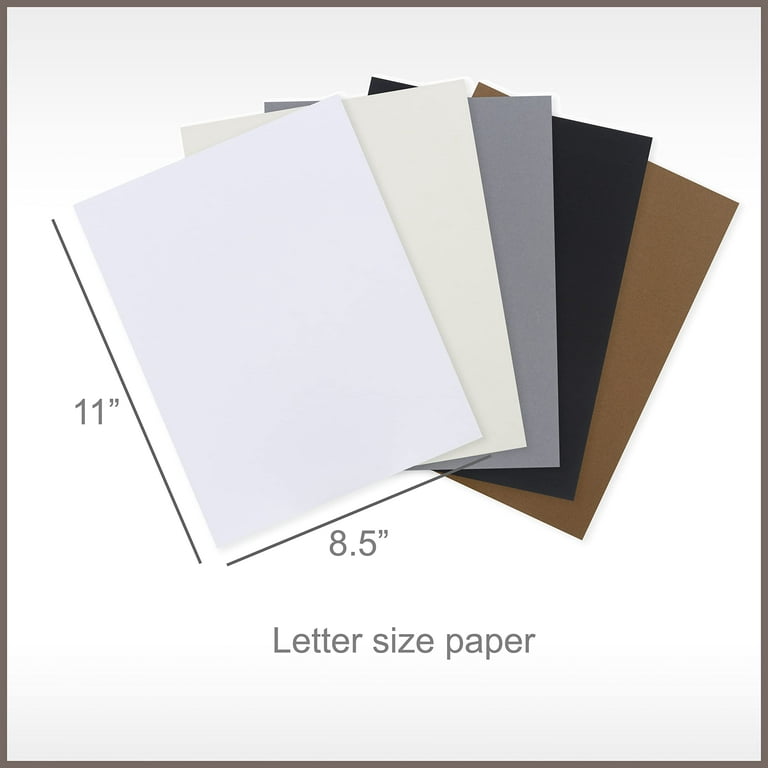 Primary One 5-Color Assortment Cardstock - 8 1/2 x 11 in 65 lb Cover Smooth