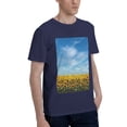 thumbnail image 2 of Bingfone Blooming Sunflower Field Men'S Loose Fit Short-Sleeve Pocket T-Shirt, 2 of 7