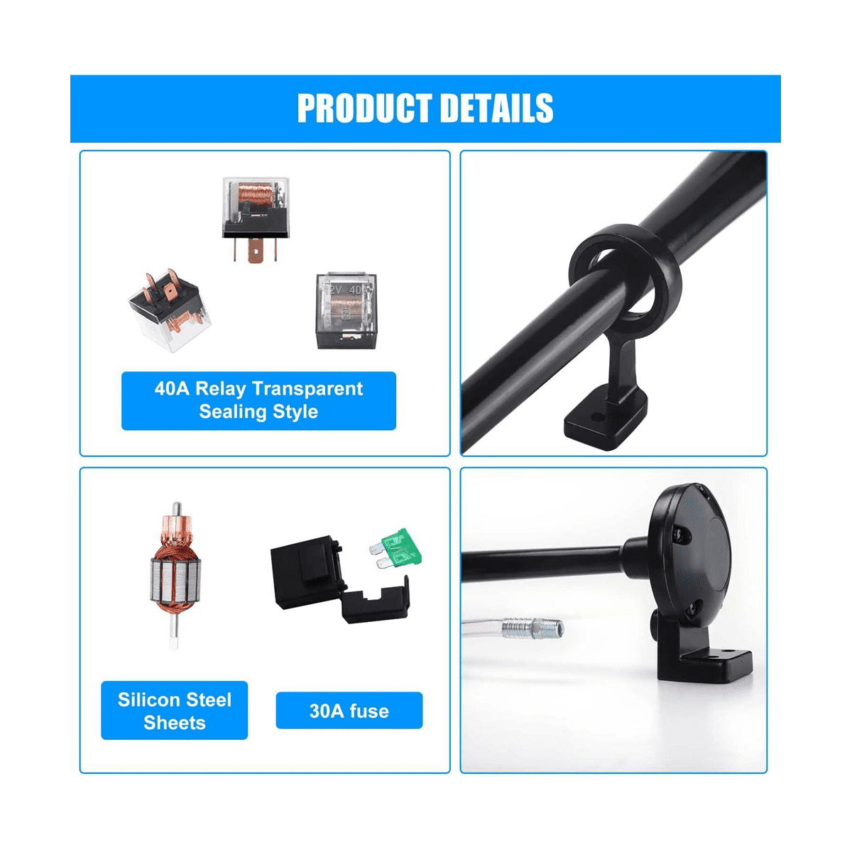 150Db 24V Train Horn for Truck, Single Trumpet Truck Air Horn, for 24V Vehicles Train Car Ship Boat Lorry, 17 Inch