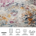 thumbnail image 5 of SAFAVIEH Madison Ognen Distressed Area Rug, Light Grey/Fuchsia, 9' x 12', 5 of 11